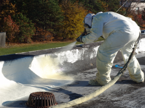 Spray foam is a good solution for unusual configurations and areas with many penetrations. 