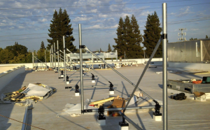 Pacific Sheet Metal installed 320 lineal feet of pre-engineered modular rooftop framing around the HVAC equipment on the store’s roof.