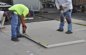 Polyisocyanurate insulation provides a substrate for the waterproofing membrane and thermal resistance.