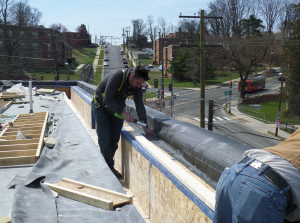 A 60-mil EPDM membrane was installed on all three buildings.