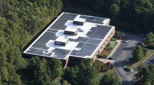 Energy-efficiency upgrades and a high-efficiency solar-energy solution significantly reduced an existing commercial building’s power load.