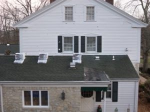 Thrush & Son used metal valleys during the installation, which allowed the shingles to be installed from one pitch to the next without complications.