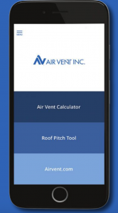 Roofing professionals can now take Air Vent’s attic ventilation tools on the go via a free app.