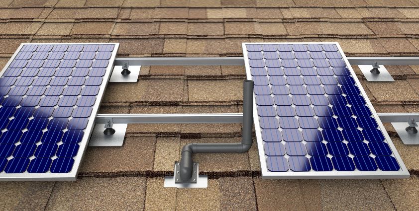 Install Solar Panels around Roof Vent Pipes Roofing