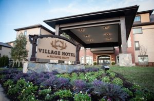 The four-story, 130,000-square-foot hotel was designed to ensure it fit comfortably within the Antler Hill Village and Winery area of the Biltmore Estate. 