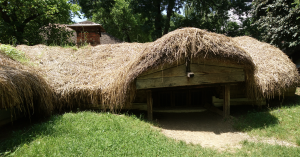 Photo 3. Below-ground cottage in the Village Museum in Bucharest. Photo: Ana-Maria Dabija.